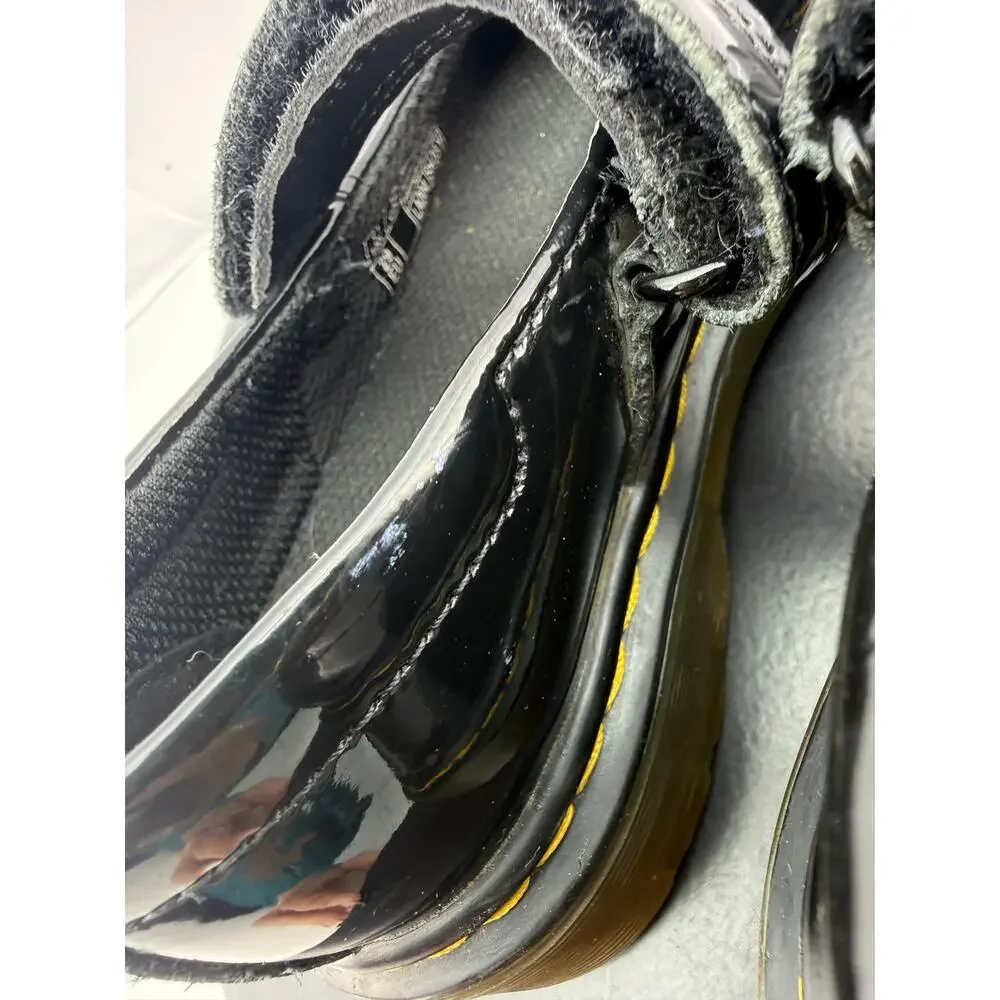 Dr. Martens Maccy Juniors Kids Size 12‎ Black Patent Leather Mary Jane Shoes